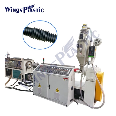 Plastic Cable Protecting Pipe Extrusion Line / PE Carbon Cable Pipe Making Machine