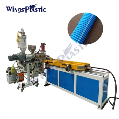 PE PP PA PVC Electric Threading Plastic Pipe Machine, Corrugated Pipe Plastic Extrusion Line