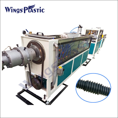 Plastic Cable Protecting Pipe Extrusion Line / PE Carbon Cable Pipe Making Machine