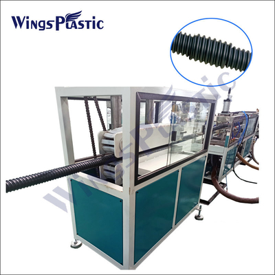 Plastic Cable Protecting Pipe Extrusion Line / PE Carbon Cable Pipe Making Machine