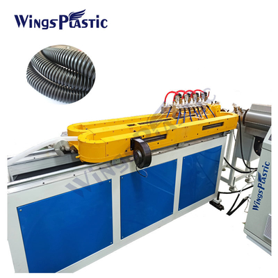 PE PP PA PVC Electric Threading Plastic Pipe Machine, Corrugated Pipe Plastic Extrusion Line