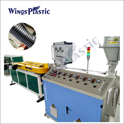 PVC / PP / HDPE SWC or Single Wall Corrugated Pipe Extruder Machine