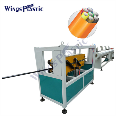 HDPE Single Wall Cod Pipe Making Machine / Plastic Corrugated Optic Duct Pipe Extrusion Machine