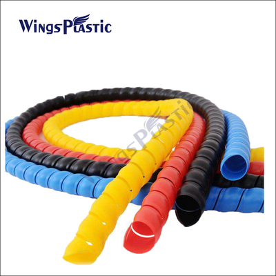 Hose Spiral Protective Wraps Making Machine / PE PP Hose Protector Extrusion Line